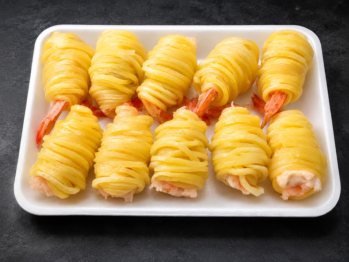 Potato-Wrapped Shrimp